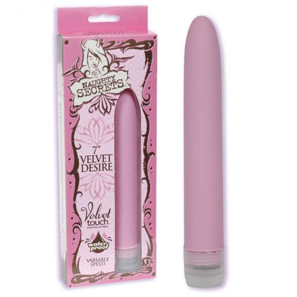 Naughty Secrets Velvet Desire 7 inches Pink Vibrator