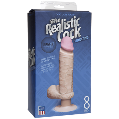 UR3 Realistic Vibrating Dildo 8.5 inch Insertable - Beige