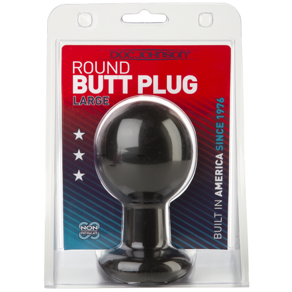 Ball Shape Anal Plug Large Black