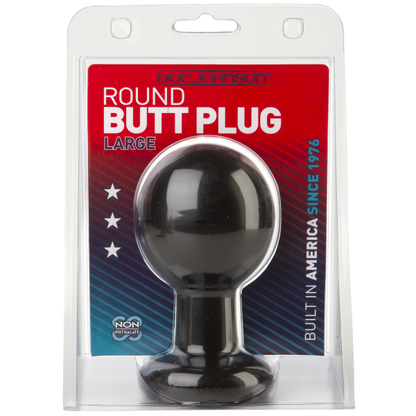 Ball Shape Anal Plug Large Black