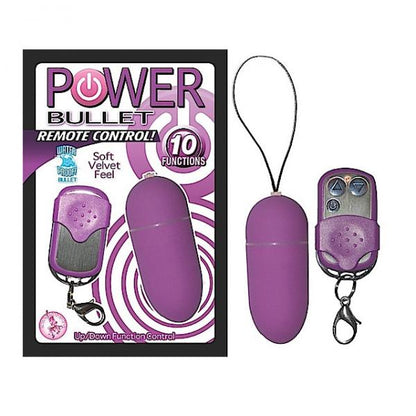 Power Bullet Vibrator With Remote Control Purple