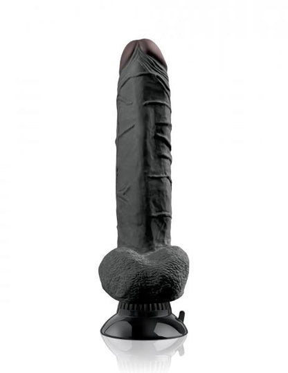 Real Feel Deluxe No 7 Black Vibrating Dildo