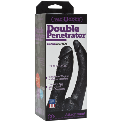 Vac-U-Lock Code Black Double Penetrator