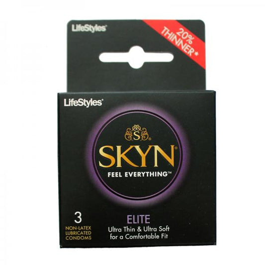 Lifestyles Skyn Elite 3 Pack Non-Latex Lubricated Condoms