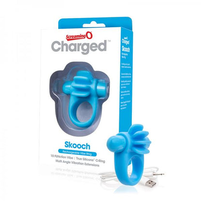 Charged Skooch Ring Blue Vibrating Cock Ring