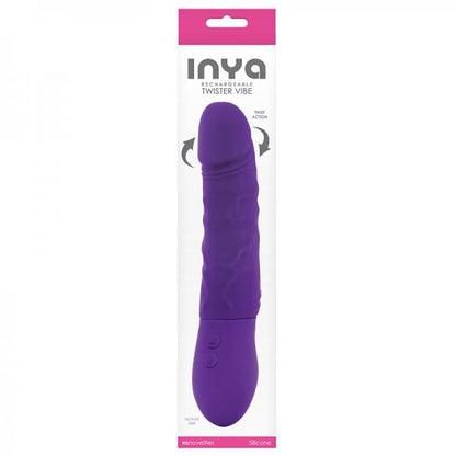 Inya Twister Purple Realistic Vibrating Dildo