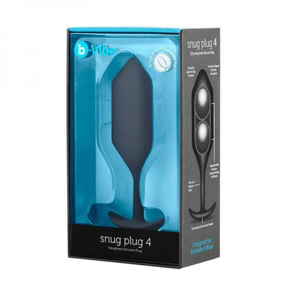 B-Vibe Snug Plug 4 Black 9oz Weight