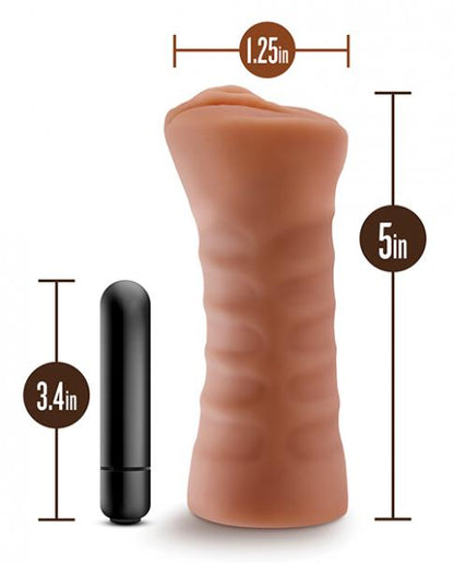 M For Men Julieta Mocha Tan Vagina Stroker