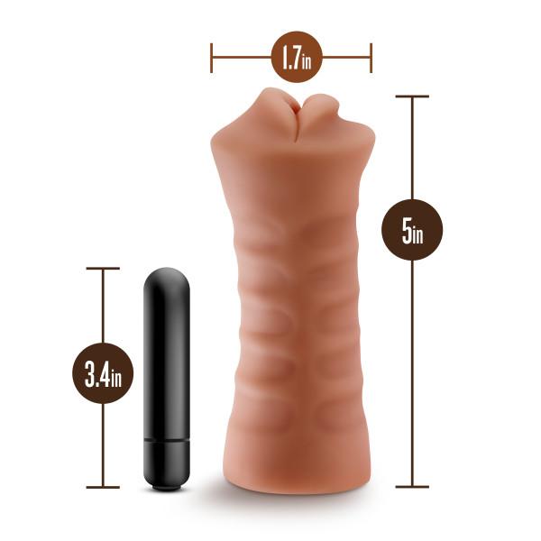 M For Men Isabella Mocha Tan Mouth Stroker