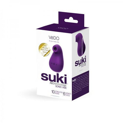 Suki Rechargeable Vibrating Sucker Deep Purple